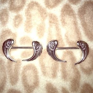 Brand new never worn Angel wing nipple barbel