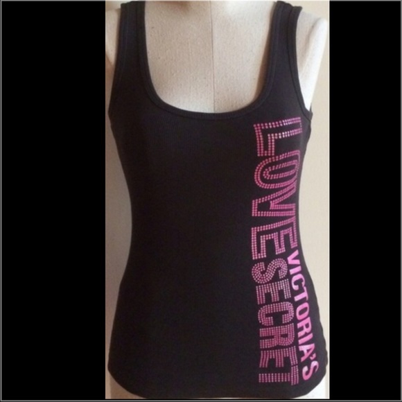 Victoria's Secret Tops - 💝💝💝VICTORIA SECRET BLACK TANK TOP💝💝💝