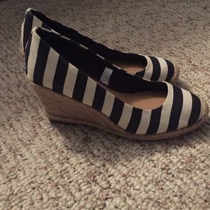 Navy/cream espadrilles