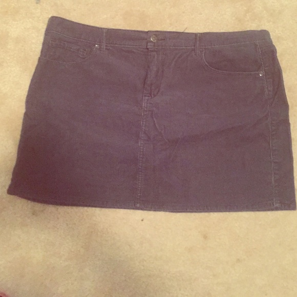 Blue Cord mini skirt