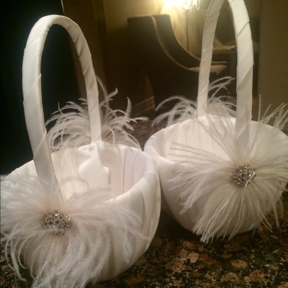 Reserved 2 flower girl baskets