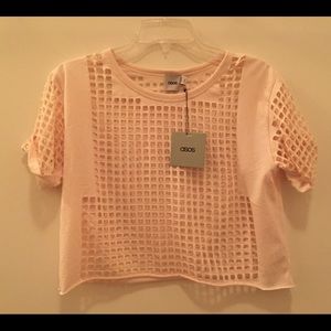 PRICE DROP 🎉NWT ASOS Crop Top Dusty Pink