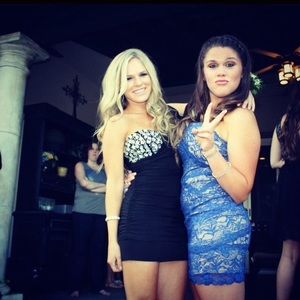 Black and silver studded dress