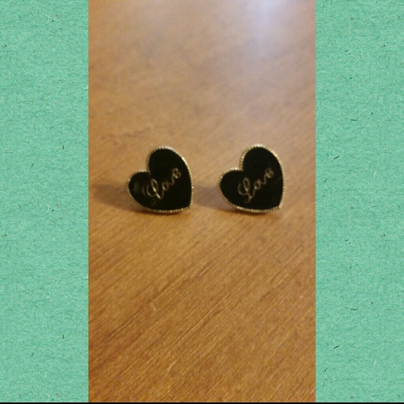 Black and gold earrings