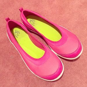 Pink flats