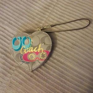 Small Coach Poppy Coin Purse Wristlet