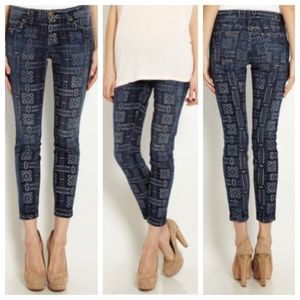 Current/Elliott Stiletto Bandana Skinny Jeans, 27