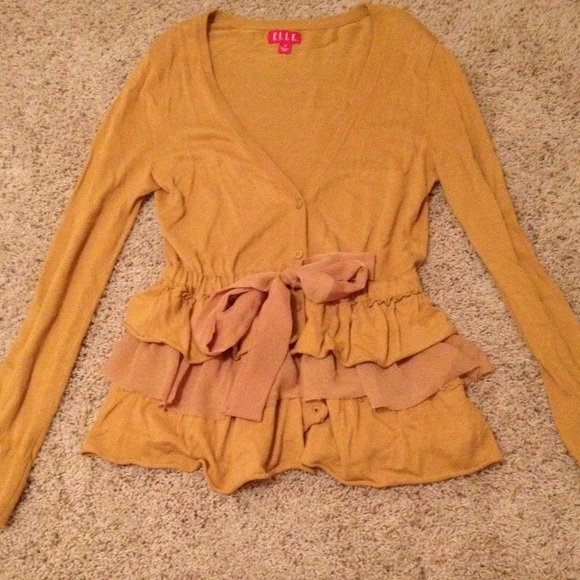 Mustard yellow cardigan