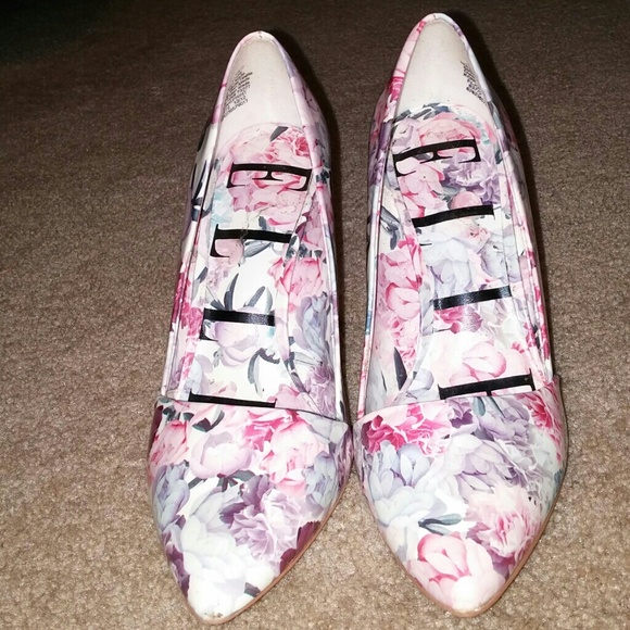 Floral high heels