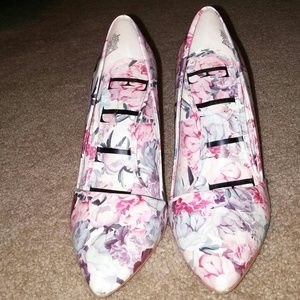 Floral high heels