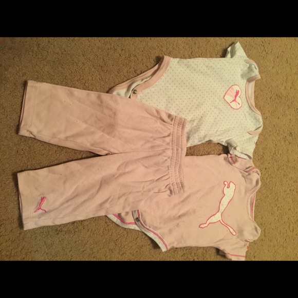 Baby girl Puma jumpsuit outfit