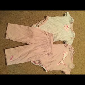 Baby girl Puma jumpsuit outfit