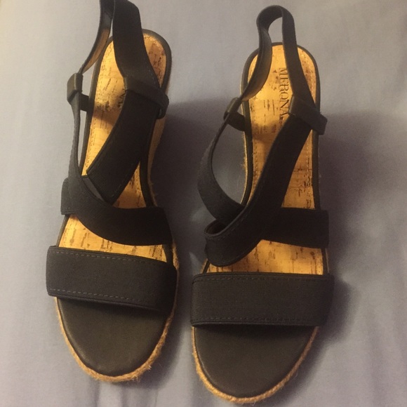 Navy Blue Wedges