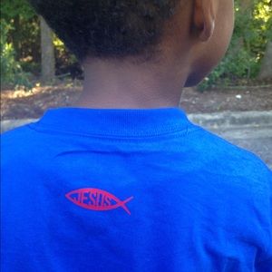 Red on Blue Children T-Shirt