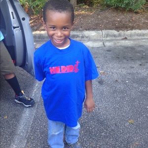 Red on Blue Children T-Shirt