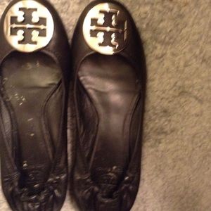 Tory burch black flats