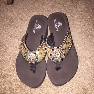 Jeweled sandals