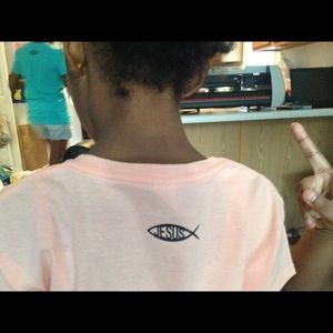 Black on Peach Children T-shirt