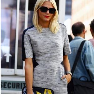 BR Tweed Shift Dress Hourglass Detail