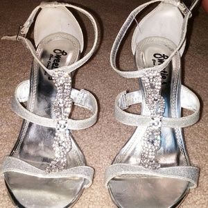 Sweetie's formal silver high heels