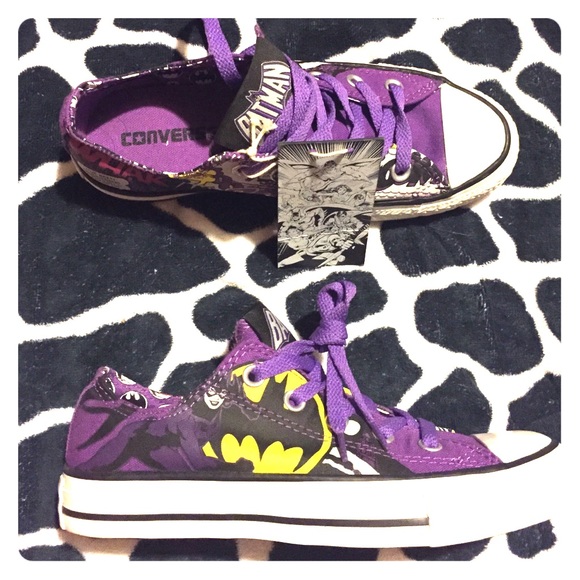 purple batman converse