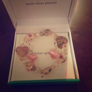 Set of bracelet and earrings