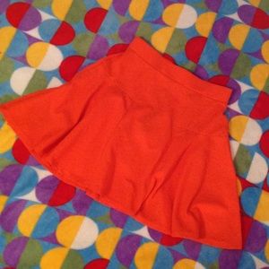 Orange Skater Skirt