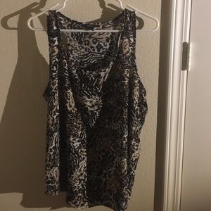 Leopard print tank top