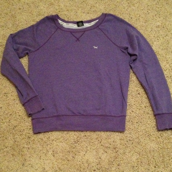VS "Love Pink" purple sweatshirt size medium.