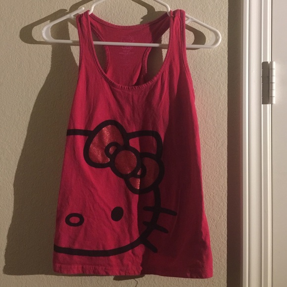 Pink Hello Kitty tank top