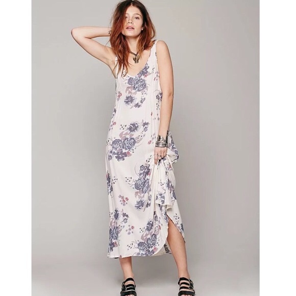 Free People Floral Printed Maxi Dress