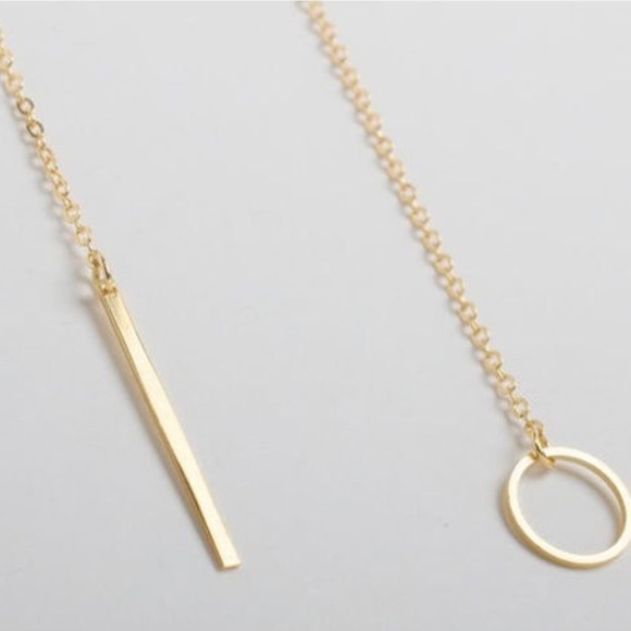 Circle Pendant Gold Necklace❤️ - Picture 2 of 2