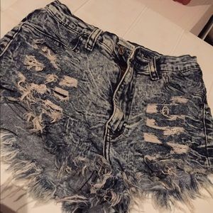 High waisted shorts