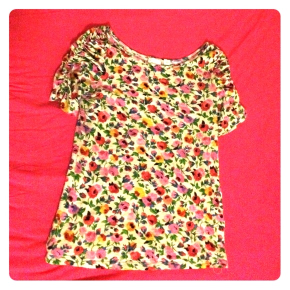 Anthropologie Postmark Floral Banter Tee