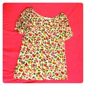 Anthropologie Postmark Floral Banter Tee