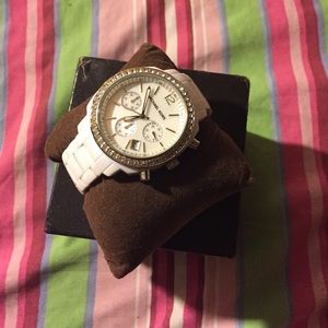 White Michael kors watch .