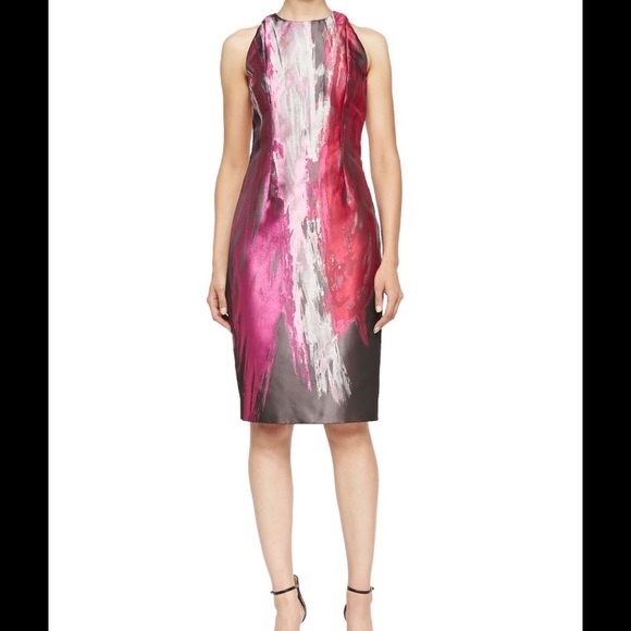 πSOLDπ NWTπΈ Carmen Marc Valvo Cocktail Dress 2 - Picture 4 of 4