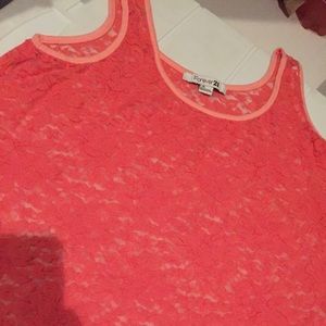 Pink lace top!