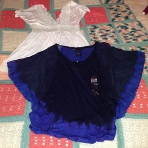 Calvin Klein and wet seal tops