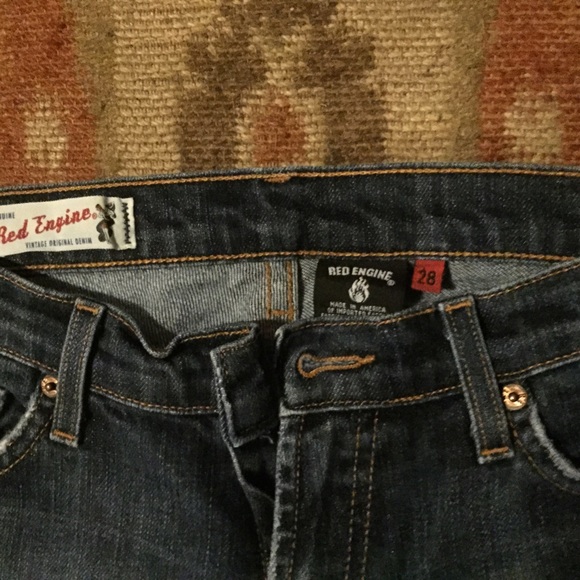 Red Engine Jeans. - Picture 2 of 3