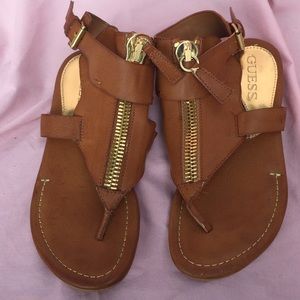Guess cognac sandals!
