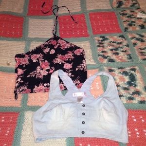 Crop top and Jean bando