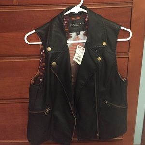 Leather vest