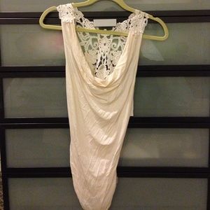 Cream Lace Top