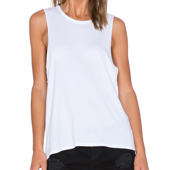 Mate the label tank White Size:S/M