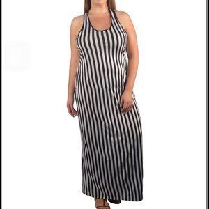 Plus size dress with racer back