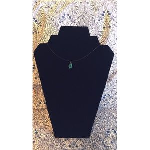 Turquoise leaf choker