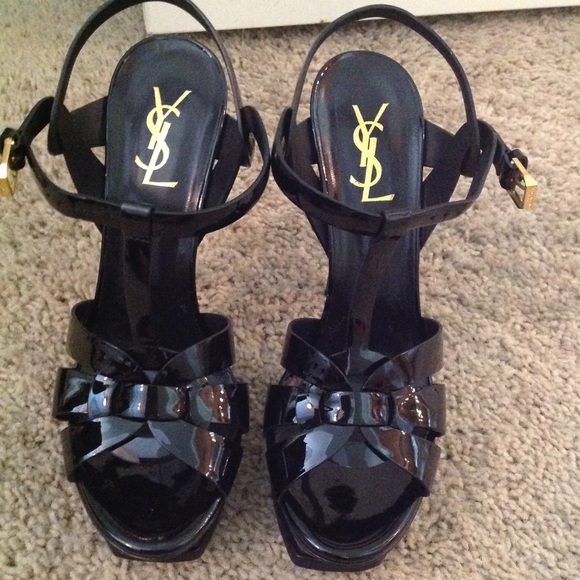 Ysl black patent leather tribute heels - Picture 2 of 4