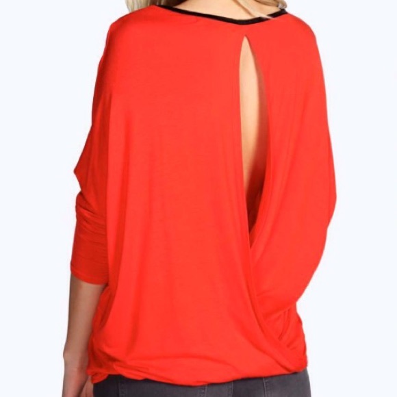 ☀️Open Back Burnt Orange Top☀️ - Picture 2 of 4