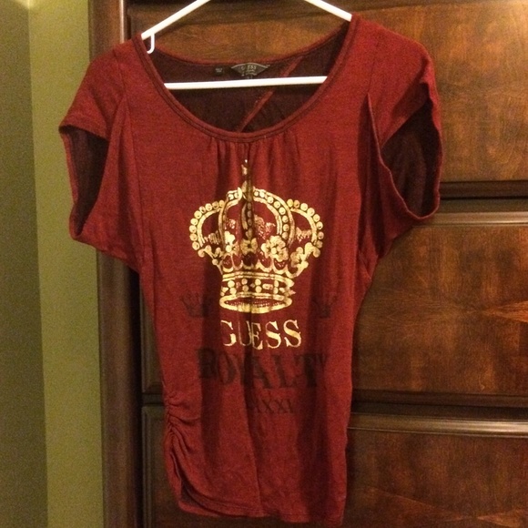 GUESS size small shirt with open back